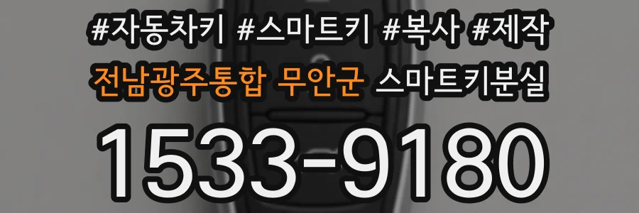 전남광주통합 무안군 스마트키분실