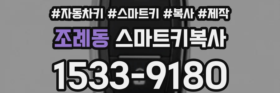 조례동 스마트키복사