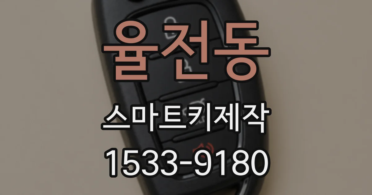 율전동 스마트키제작