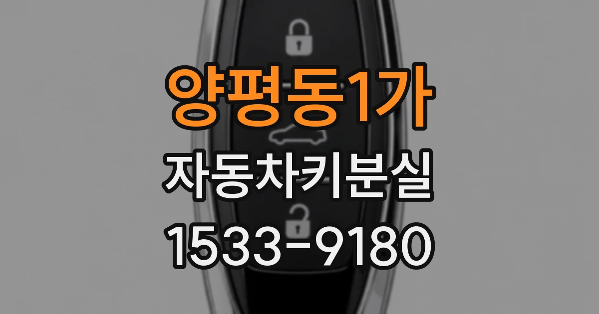 양평동1가 자동차키분실