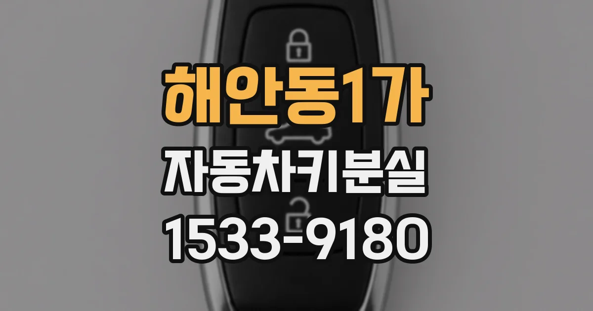 해안동1가 자동차키분실