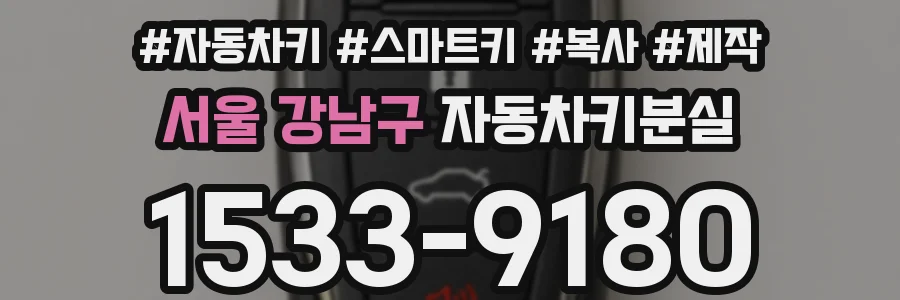 서울 강남구 자동차키분실