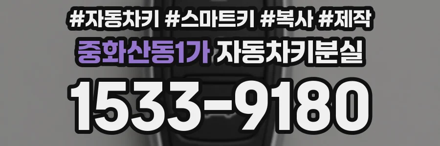 중화산동1가 자동차키분실