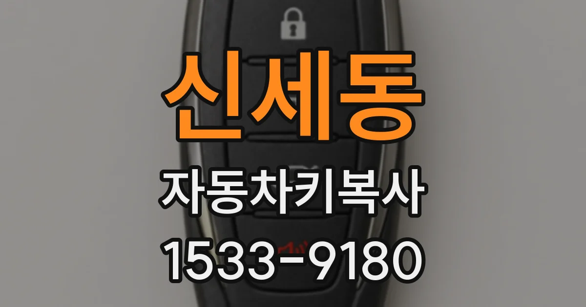 신세동 자동차키복사