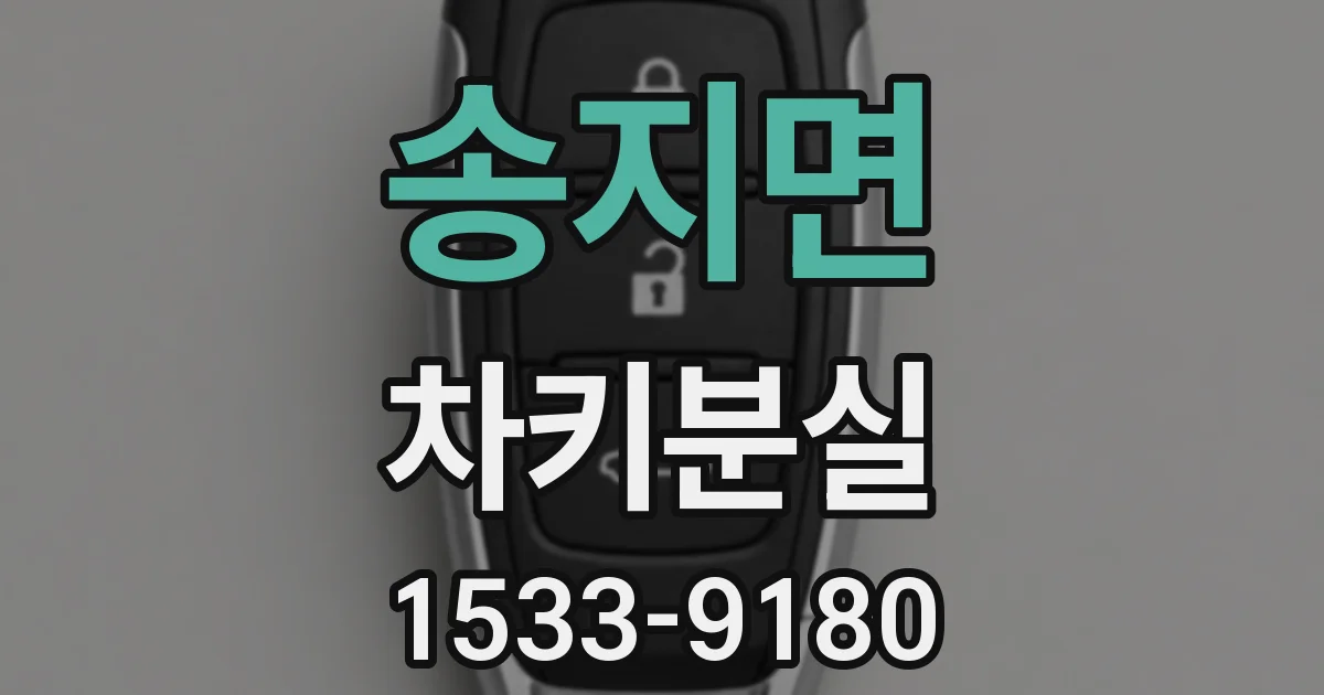 송지면 차키분실