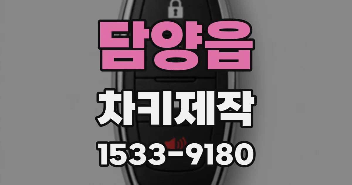 담양읍 차키제작