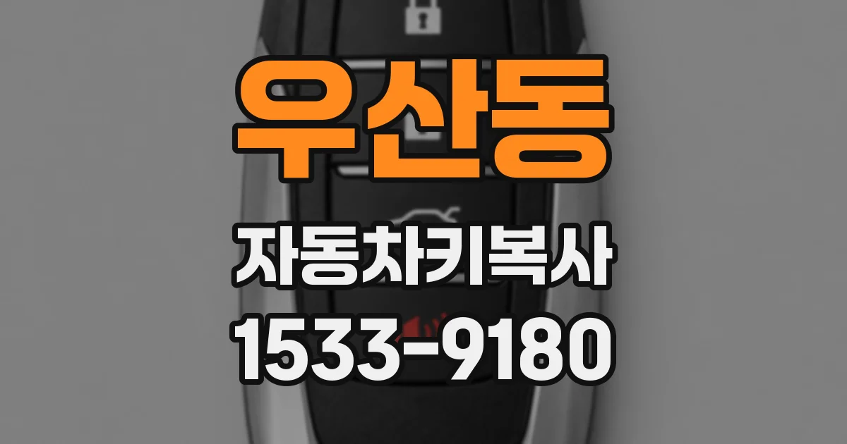 우산동 자동차키복사
