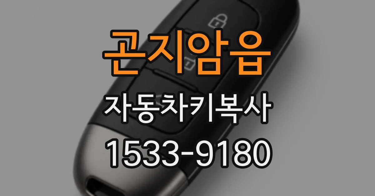 곤지암읍 자동차키복사