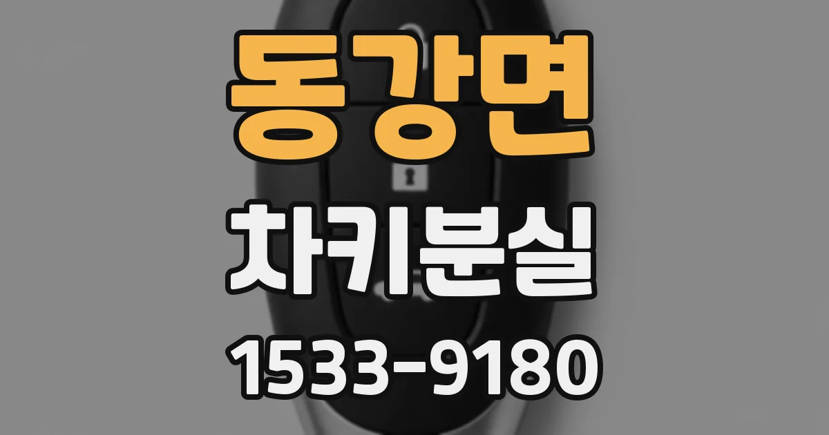 동강면 차키분실