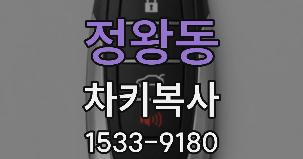 정왕동 차키복사