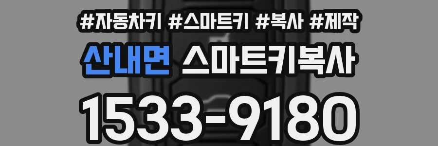 산내면 스마트키복사