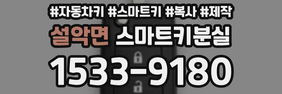 설악면 스마트키분실