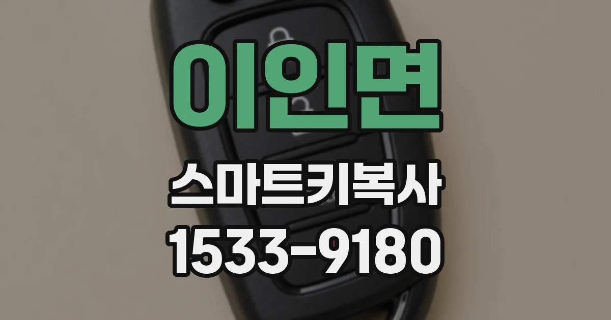 이인면 스마트키복사