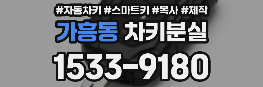 가흥동 차키분실