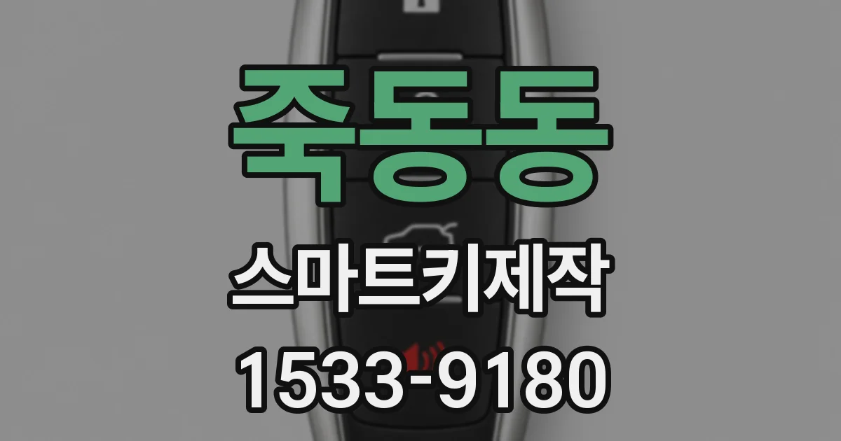 죽동동 스마트키제작