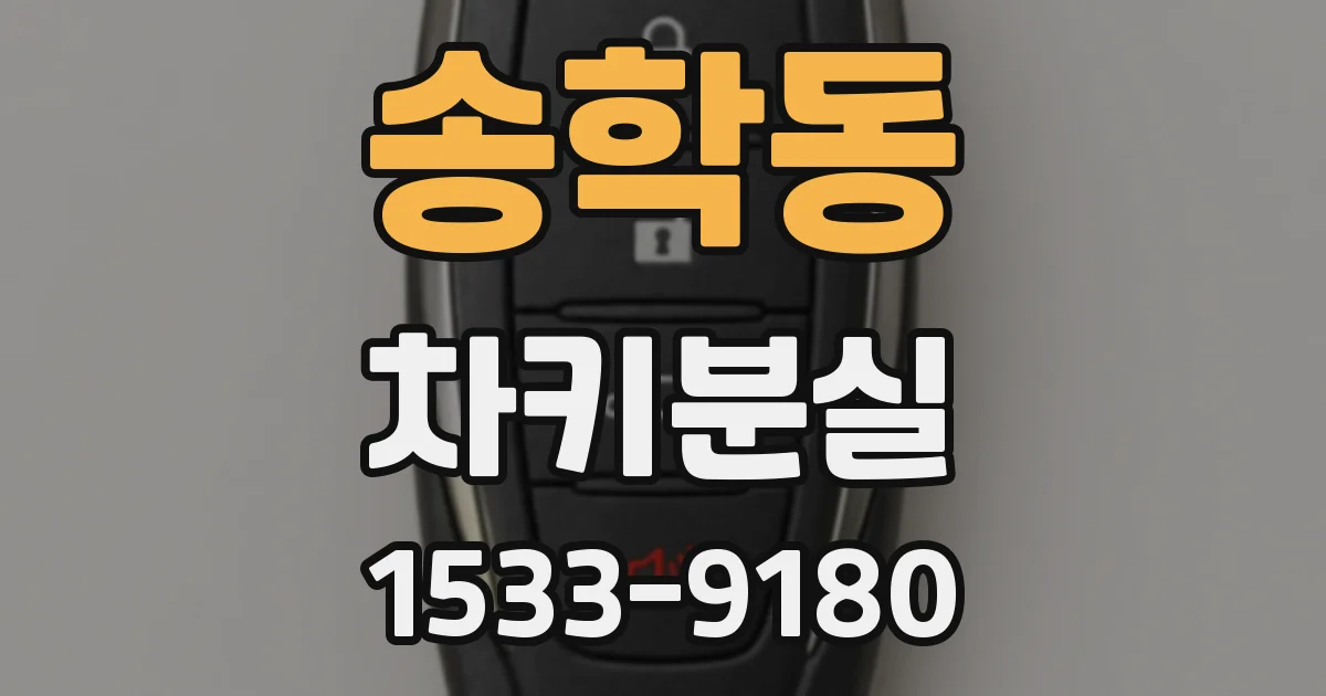송학동 차키분실