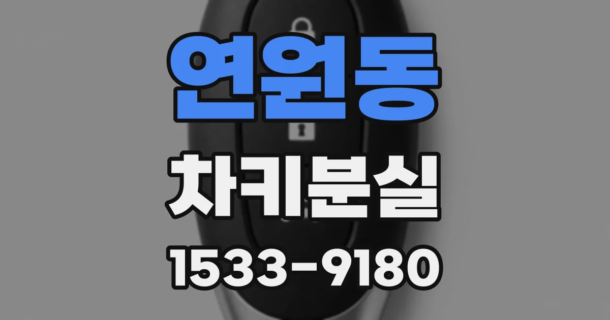 연원동 차키분실