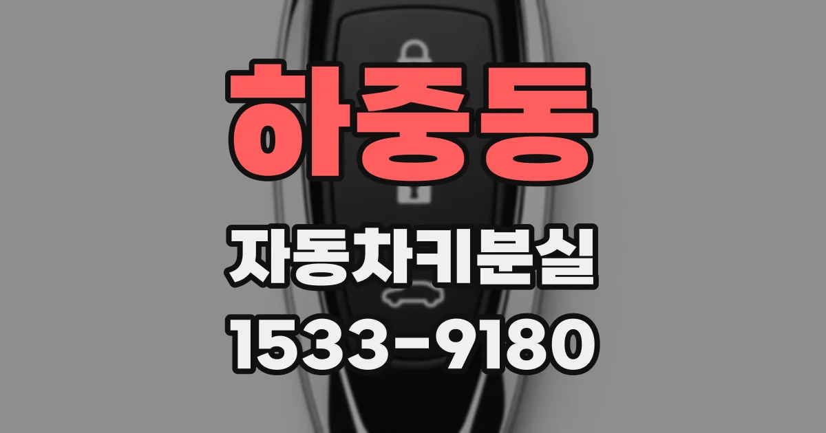 하중동 자동차키분실