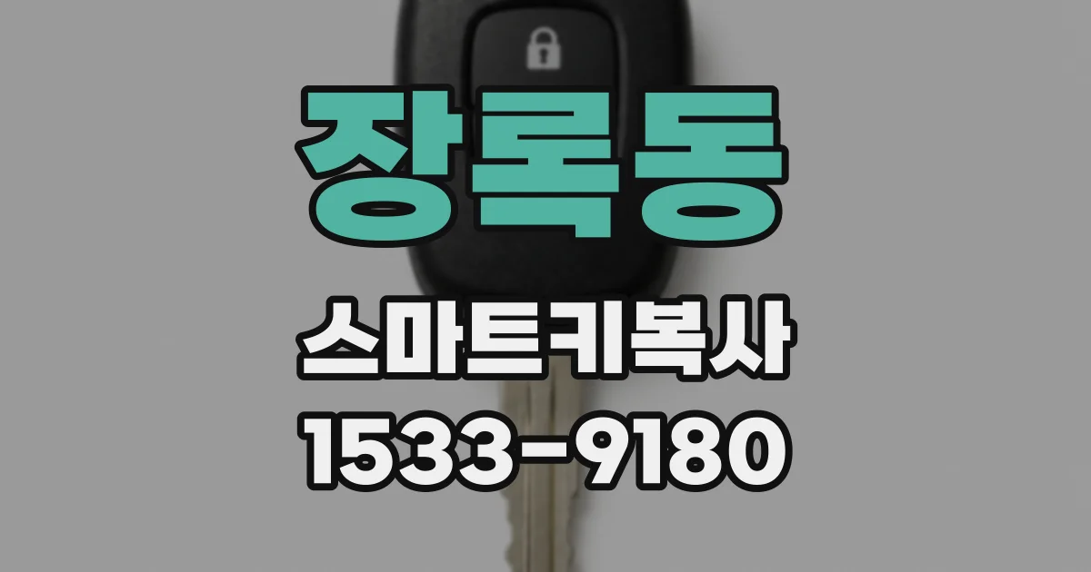 장록동 스마트키복사