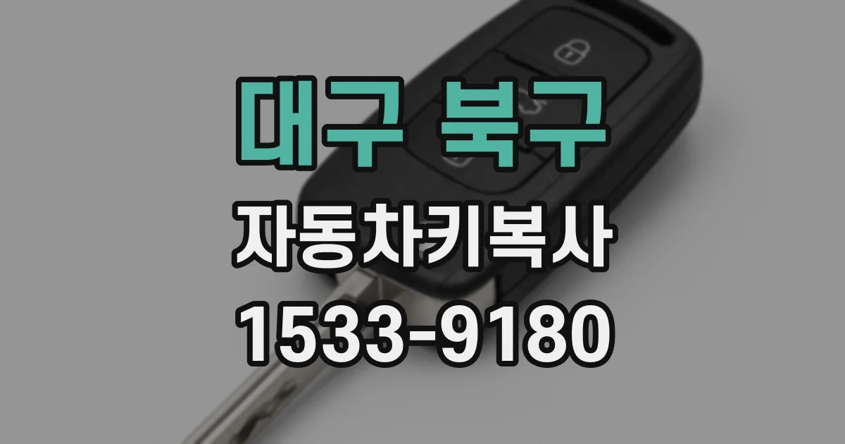 대구 북구 자동차키복사