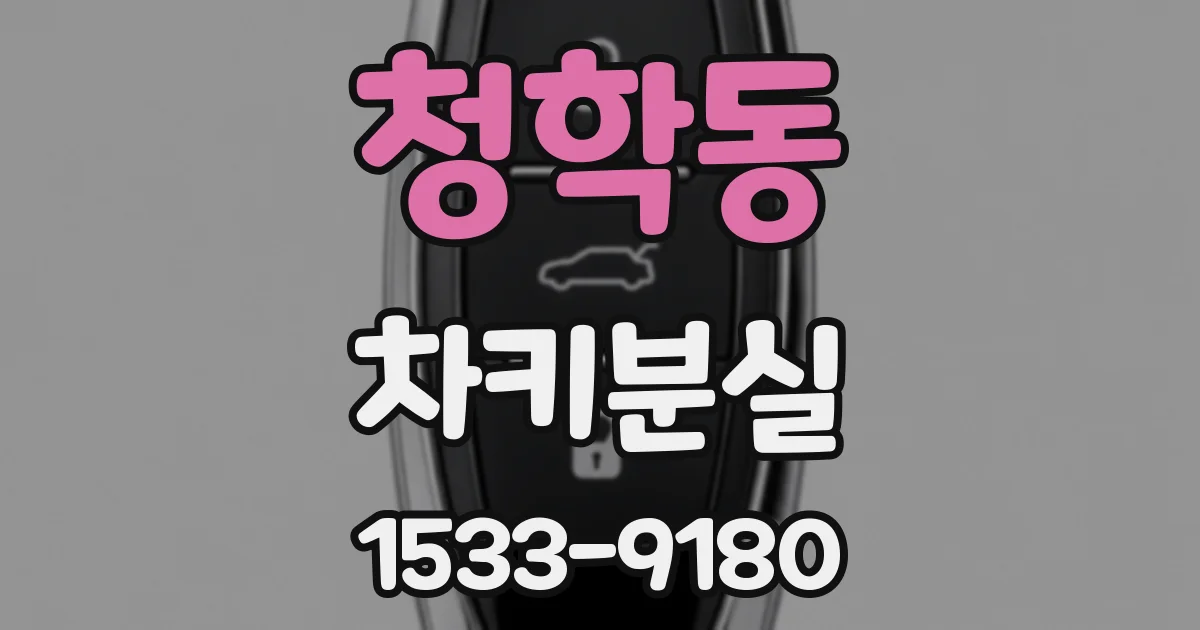 청학동 차키분실