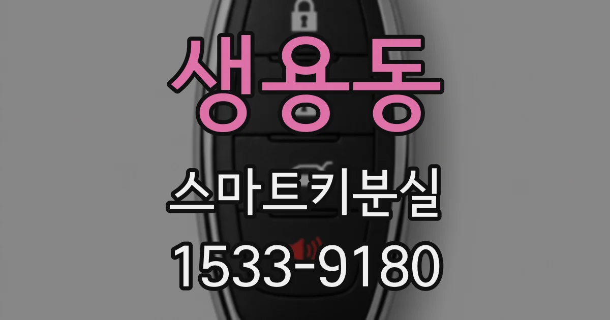 생용동 스마트키분실