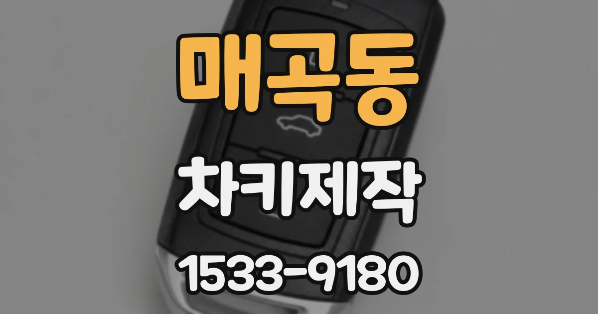 매곡동 차키제작
