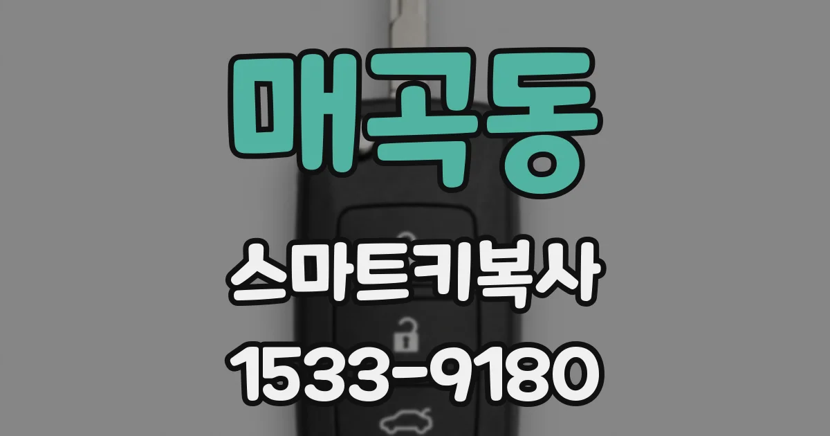 매곡동 스마트키복사