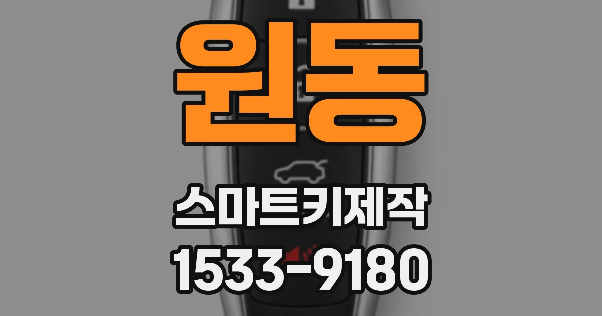원동 스마트키제작