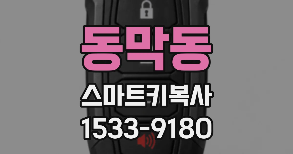 동막동 스마트키복사