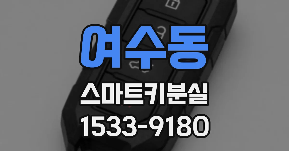 여수동 스마트키분실