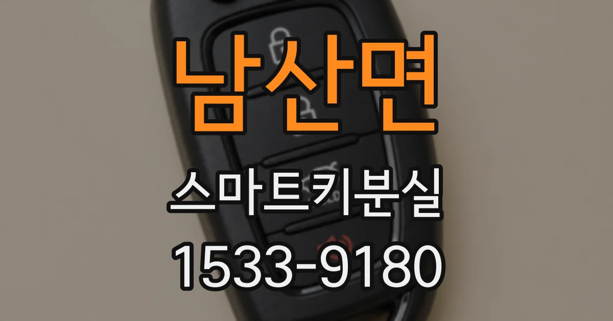 남산면 스마트키분실