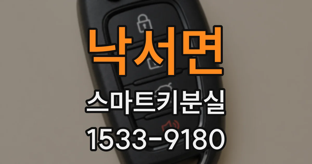 낙서면 스마트키분실