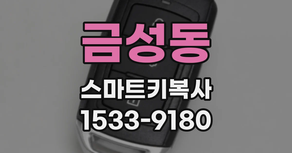 금성동 스마트키복사