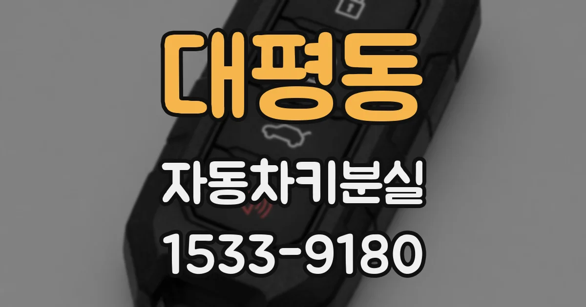 대평동 자동차키분실