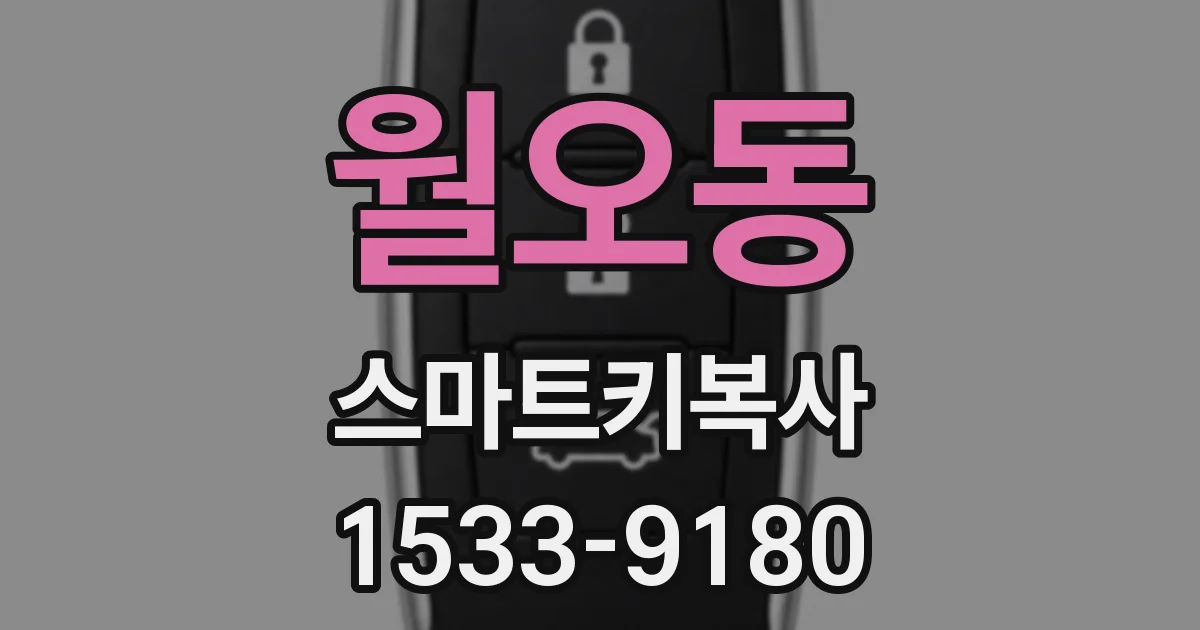 월오동 스마트키복사