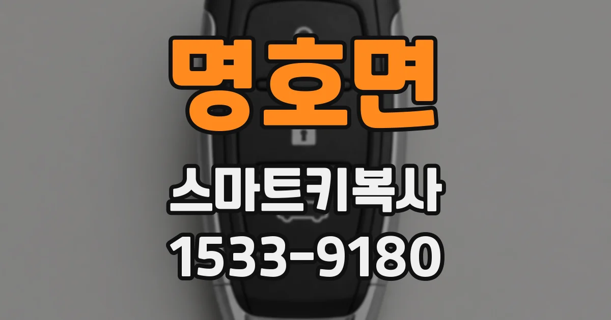 명호면 스마트키복사