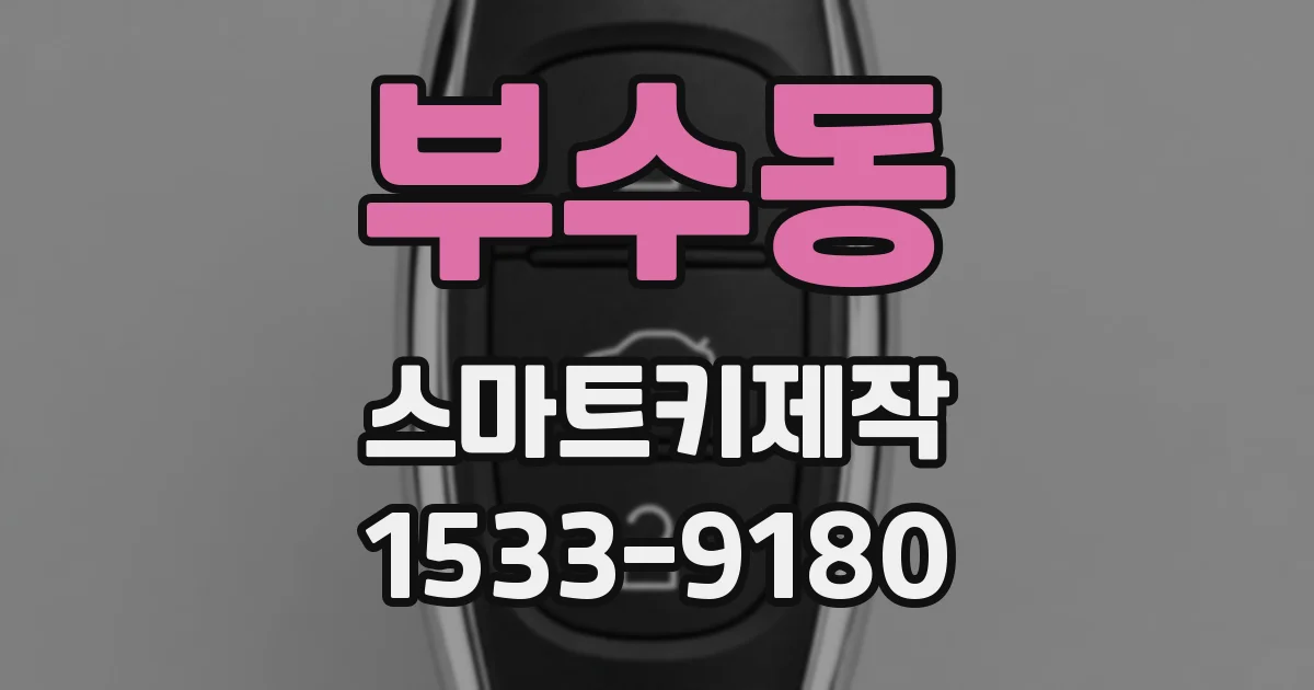 부수동 스마트키제작