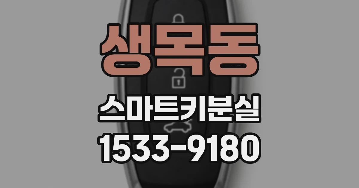 생목동 스마트키분실