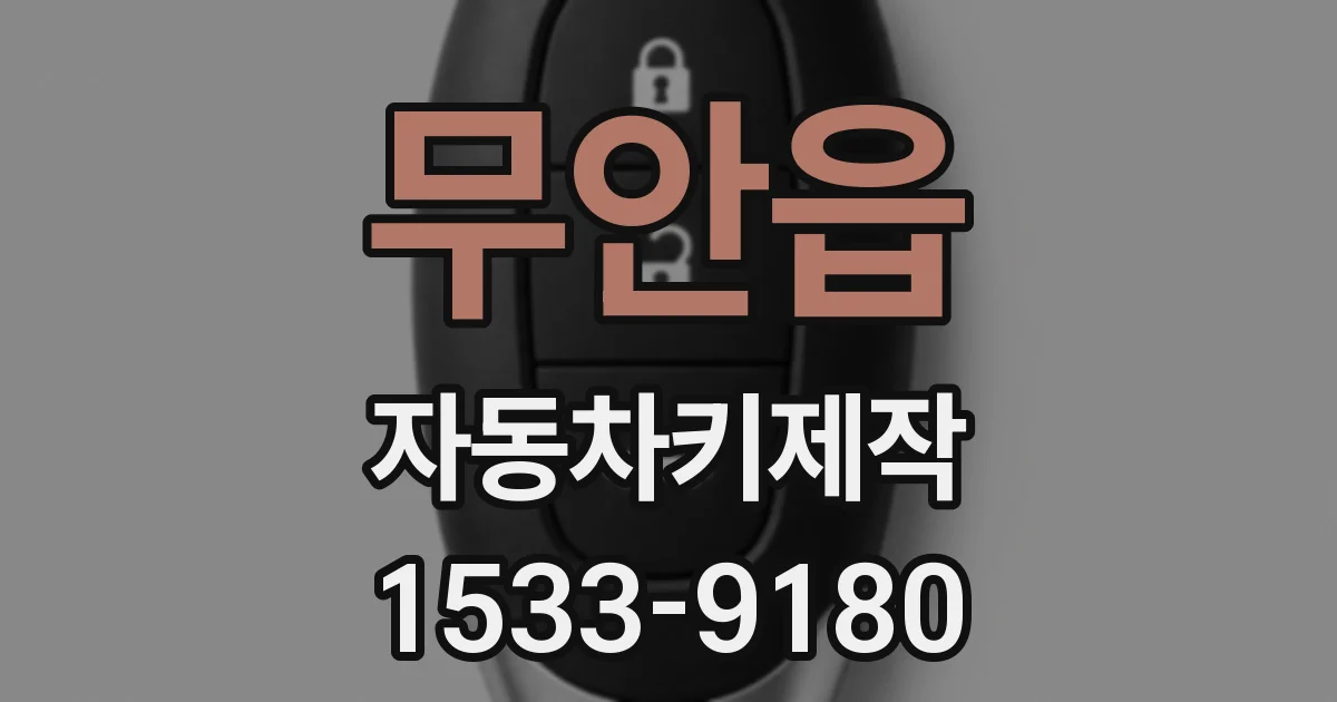 무안읍 자동차키제작