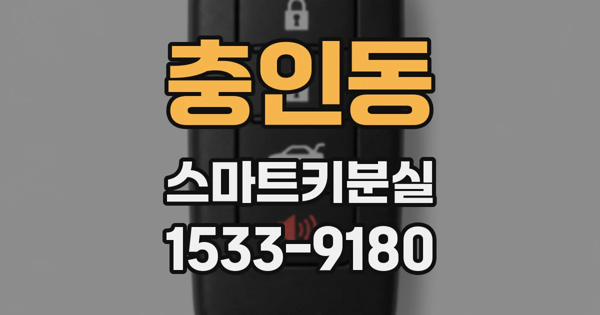충인동 스마트키분실