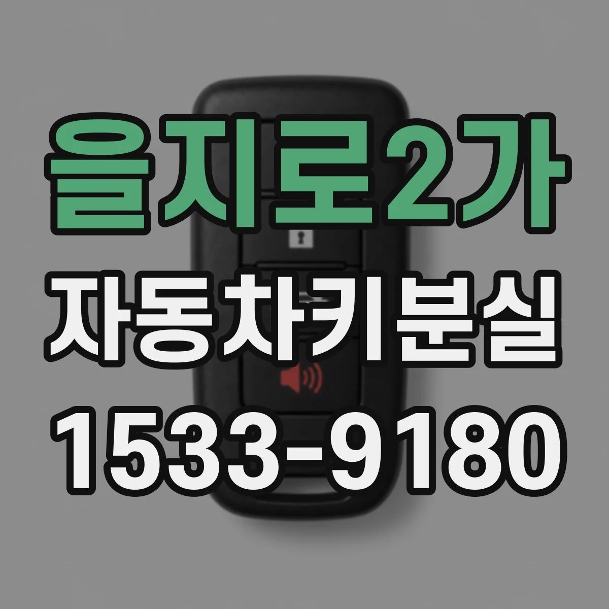 을지로2가 자동차키분실