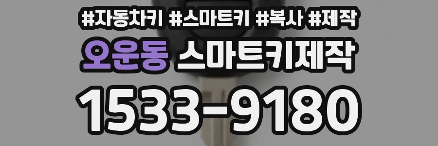 오운동 스마트키제작