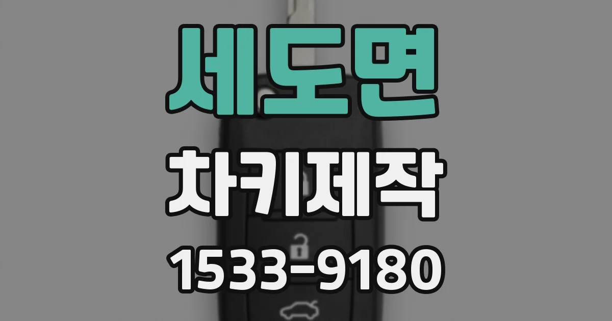 세도면 차키제작