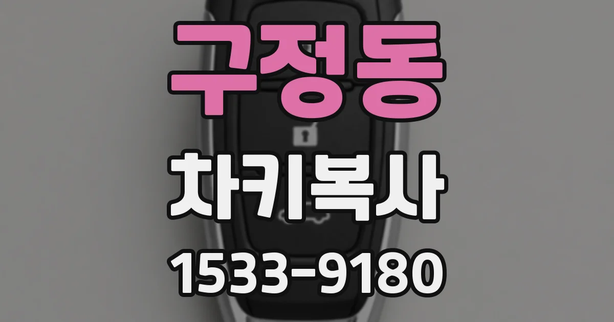 구정동 차키복사