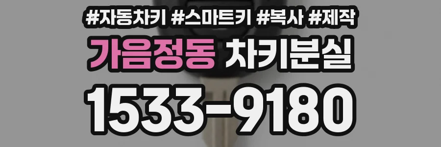 가음정동 차키분실