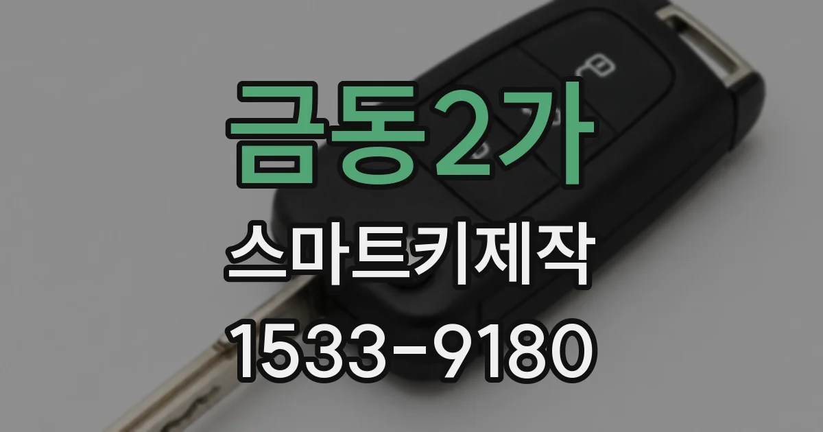 금동2가 스마트키제작