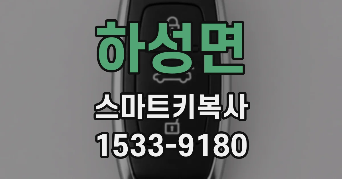 하성면 스마트키복사
