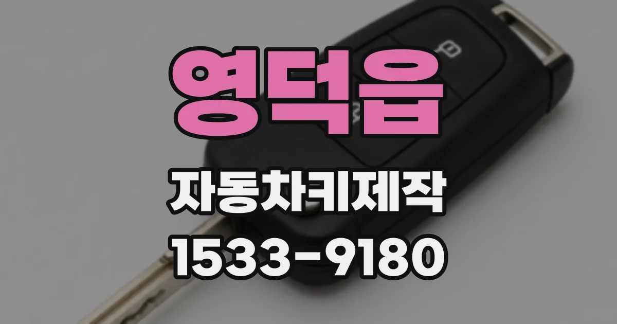 영덕읍 자동차키제작
