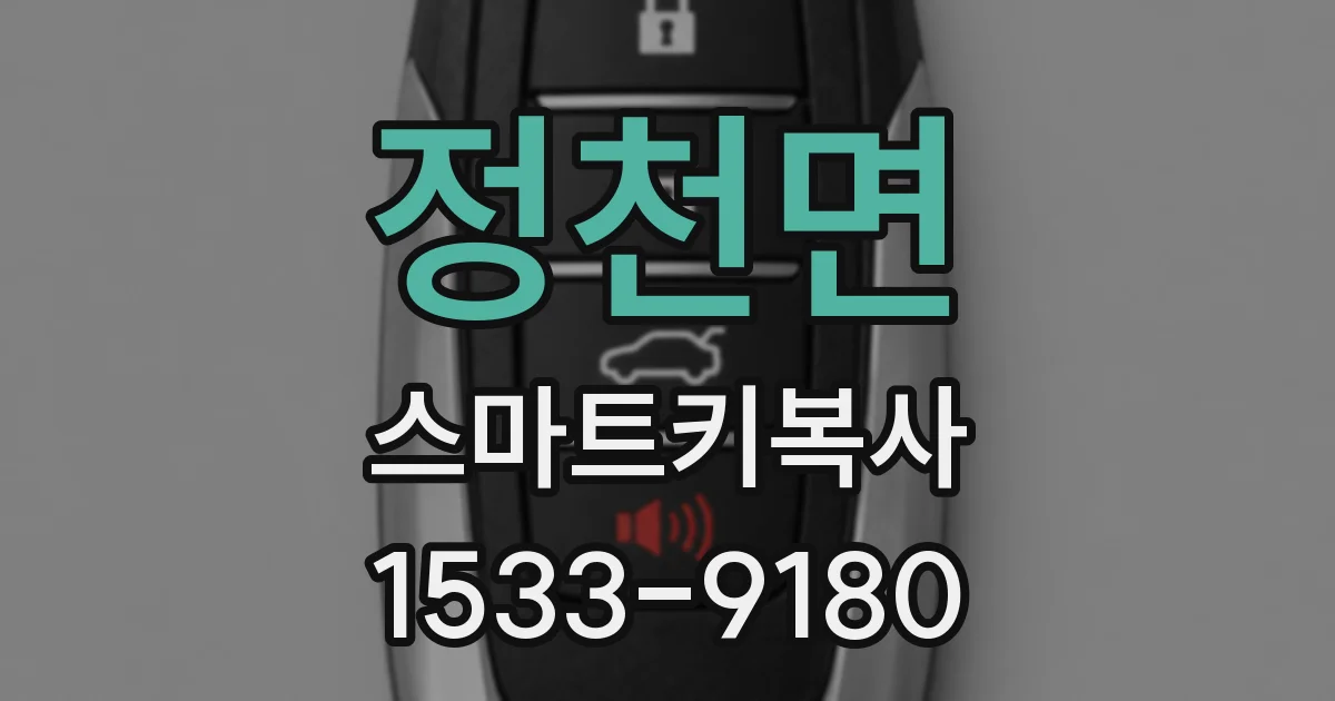 정천면 스마트키복사